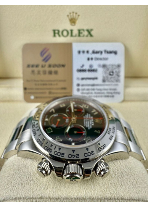 二手 ▶️ Rolex 勞力士 Daytona ◀️ 116509 白金紅針地通拿 (40mm) 